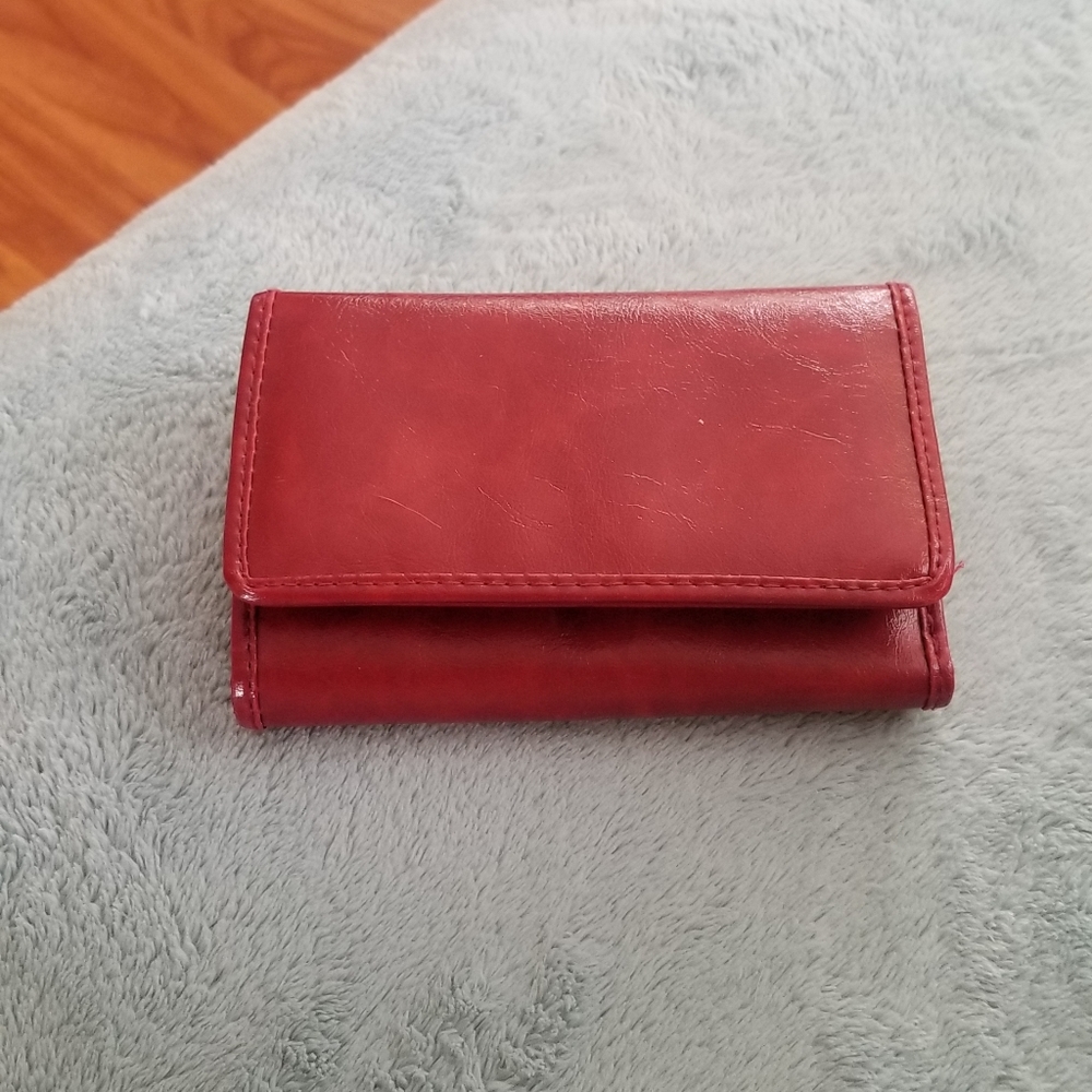 Red Tri Fold Wallet